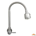 Ver imagem 7 de Torneira Gourmet Cozinha Parede Inox Escovado Dupla Função