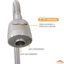 Ver imagem 6 de Torneira Gourmet Cozinha Parede Inox Escovado Dupla Função