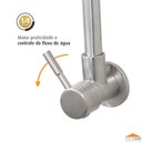 Ver imagem 5 de Torneira Gourmet Cozinha Parede Inox Escovado Dupla Função