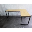 Ver imagem 3 de Mesa de Escritório em L em duas peças 120x40 e 140x60 com pé recuado pinus de 30mm - L Lado Esquerdo