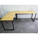 Ver mais imagens de Mesa de Escritório em L em duas peças 120x40 e 140x60 com pé recuado pinus de 30mm - L Lado Esquerdo