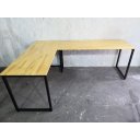 Ver imagem 4 de Mesa de Escritório em L em duas peças 120x40 e 140x60 com pé recuado pinus de 30mm - L Lado Esquerdo