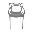 Ver imagem 2 de Kit 8 Cadeiras Allegra - Cinza Escuro