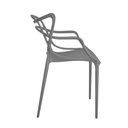 Ver imagem 3 de Kit 8 Cadeiras Allegra - Cinza Escuro