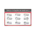 Ver imagem 2 de KIT 5 Condulete múltiplo tipo L (bitola 3/4)