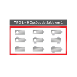 KIT 5 Condulete múltiplo tipo L (bitola 3/4) - 2