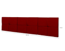Ver imagem 5 de Cabeceira Cama Casal King Size 1,95 México Box Estofada - Vermelho Suede