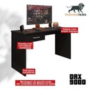 Ver imagem 2 de Mesa para Computador Gamer New Drx 9000 Preto Trama - Móveis Leão
