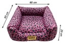 Ver imagem 2 de Cama para Cachorro Quadrada Impermeavel Luppet Oncinha Pink - G