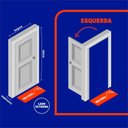 Ver imagem 2 de Porta Interna Esquerda P/ Banheiro 215X76X14Cm Mogno