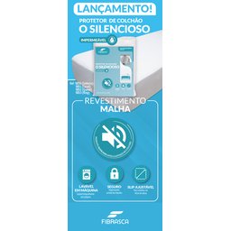 Protetor de Colchão Casal O SILENCIOSO Impermeável – 140x190cm – Fibrasca - 2