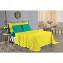 Ver imagem 4 de Jogo Cama Casal Nobre 4 Peças Lençol Elástico 30cm Altura 100% Algodão Amarelo Ja