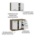 Ver imagem 6 de Kit com Balcão e Armário Aéreo Multiuso 120cm Agata Madesa