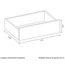 Ver mais imagens de Cômoda Sapateira Cauê 4 Gavetas 1 Porta Cinamomo/sálvia