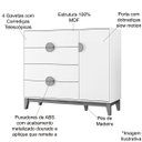 Ver imagem 4 de Cômoda Sapateira Cauê 4 Gavetas 1 Porta Cinamomo/sálvia