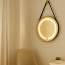 Ver imagem 6 de Espelho Redondo Iluminado 40cm com Alça Touch 2 Leds com Alça Adnet Reduna