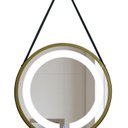 Ver imagem 5 de Espelho Redondo Iluminado 40cm com Alça Touch 2 Leds com Alça Adnet Reduna