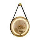 Ver imagem 2 de Espelho Redondo Iluminado 40cm com Alça Touch 2 Leds com Alça Adnet Reduna