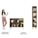 Ver imagem 5 de Cozinha Compacta Madesa Emilly Silver com Balcão e Paneleiro Rustic Cor:Rustic