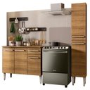 Ver imagem 2 de Cozinha Compacta Madesa Emilly Silver com Balcão e Paneleiro Rustic Cor:Rustic