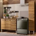 Ver imagem 1 de Cozinha Compacta Madesa Emilly Silver com Balcão e Paneleiro Rustic Cor:Rustic