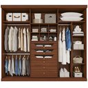 Ver imagem 4 de Guarda Roupa Casal Copacabana 6 Portas 6 Gavetas com Espelho MDF Pm Home