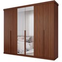 Ver imagem 2 de Guarda Roupa Casal Copacabana 6 Portas 6 Gavetas com Espelho MDF Pm Home