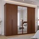 Ver imagem 3 de Guarda Roupa Casal Copacabana 6 Portas 6 Gavetas com Espelho Mdf Pm Home