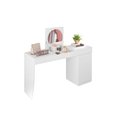 Ver imagem 1 de Escrivaninha Penteadeira Camarim Crystal Branco Fosco - Ninho Decor