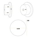 Ver imagem 5 de Kit 04 Pinos Suporte de Parede Madeira Preto Redondo Espelho Bolsa Cabide Decoração - Lyam Decor