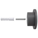 Ver mais imagens de Kit 04 Pinos Suporte de Parede Madeira Preto Redondo Espelho Bolsa Cabide Decoração - Lyam Decor