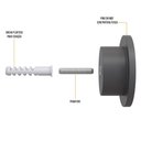 Ver imagem 4 de Kit 04 Pinos Suporte de Parede Madeira Preto Redondo Espelho Bolsa Cabide Decoração - Lyam Decor