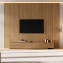 Ver imagem 2 de Rack Extensível com Painel TV 86 Polegadas Planejado 280x250cm Aruá CabeCasa MadeiraOriginals Marrom