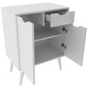 Ver imagem 3 de Gabinete para Banheiro 60 cm 2 Portas com Cuba Meire Branco
