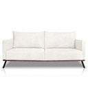 Ver imagem 6 de Sofá Living 2 Lugares 1,60m Atlantis Bouclê Off White Pés de Ferro - Pallazio
