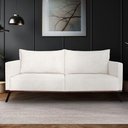 Ver imagem 5 de Sofá Living 2 Lugares 1,60m Atlantis Bouclê Off White Pés de Ferro - Pallazio