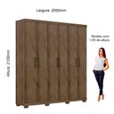 Ver imagem 6 de Guarda-Roupa Casal 6 Portas Madrid Gelius Móveis