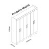 Guarda-Roupa Casal 6 Portas Madrid Gelius Móveis - 5