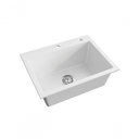 Ver imagem 1 de Cuba de Embutir com Válvula Millare Quartzo Branca - Debacco