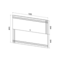 Ver imagem 4 de Rack com Painel para Tvs de até 50 Polegadas Melody 2 Portas Mel - Casa Giulia