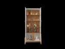 Ver imagem 3 de Cristaleira 2 Portas C/ Prateleiras para Vinhos e Taças Lizz Off-white/cedro