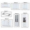 Ver imagem 5 de Cozinha Completa Chicago 12 Portas 7 Gavetas 100% Mdf Americana Branco - Panorama Móveis