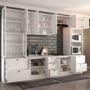 Ver imagem 2 de Cozinha Completa Chicago 12 Portas 7 Gavetas 100% Mdf Americana Branco - Panorama Móveis