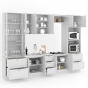 Ver imagem 6 de Cozinha Completa Chicago 12 Portas 7 Gavetas 100% Mdf Americana Branco - Panorama Móveis