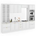 Ver imagem 3 de Cozinha Completa Chicago 12 Portas 7 Gavetas 100% Mdf Americana Branco - Panorama Móveis