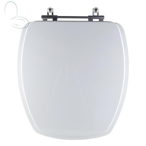 Tampa Vaso Sanitário Madeira Laqueada Thema Branco para Bacia Incepa