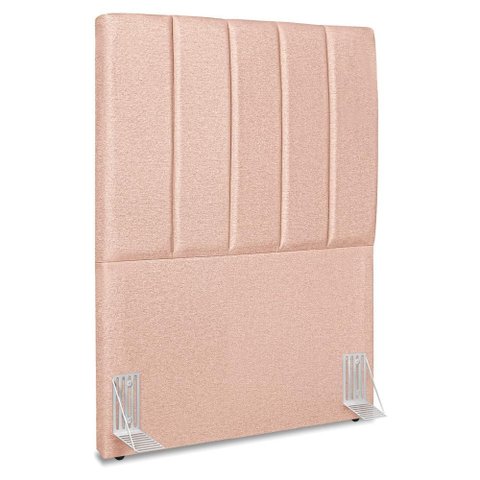 Cabeceira Solteiro 100 Cm com Frame Dalia Linho Rose Artte