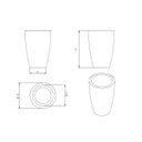 Ver imagem 3 de Vaso Fibra de Vidro Cônico Japi