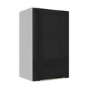Ver imagem 1 de Armário Aéreo Madesa Lux 40 cm 1 Porta Branco/Preto