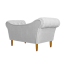 Ver imagem 3 de Namoradeira Recamier Sofá Decorativo 02 Lugares Dubai Corino Branco - Incasa Decor